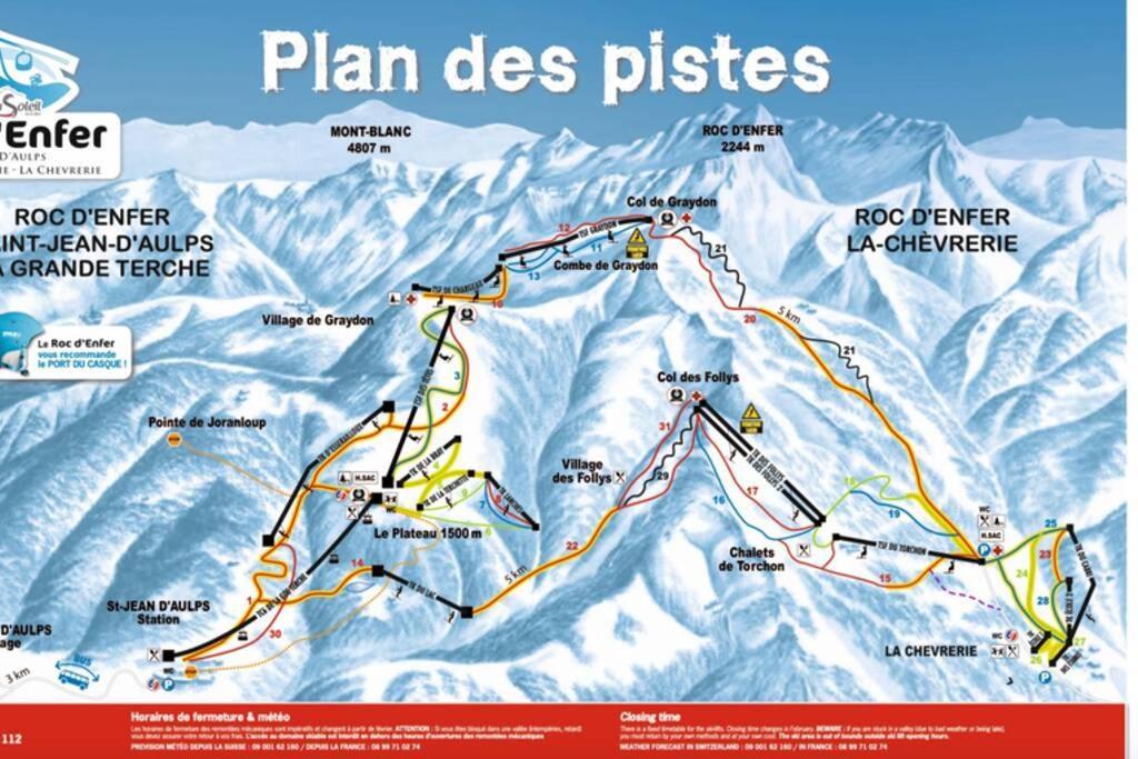 Le Relai S31 - Grand Et Lumineux Studio Avec Coin Montagne 4-6 Pers, Tout Equipe, Avec Wifi, A 30M Des Pistes Avec Un Grand Balcon, Draps Non Compris Saint-Jean-d'Aulps Bagian luar foto